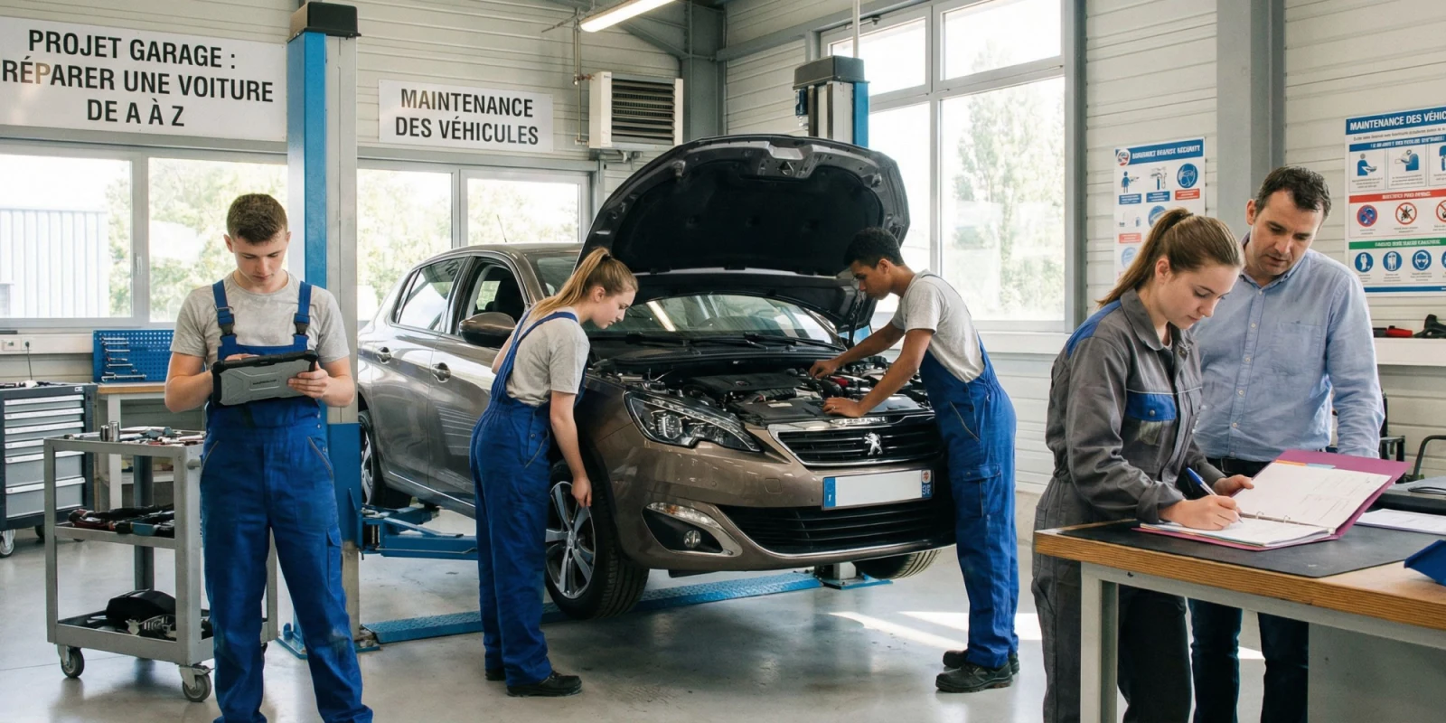 Projet Garage en Bac Pro MV : Préparez une Voiture de A à Z